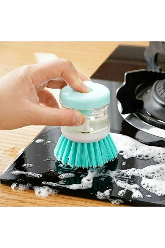 2 adet Deterjan Hazneli Bulaşık Yıkama Fırçası