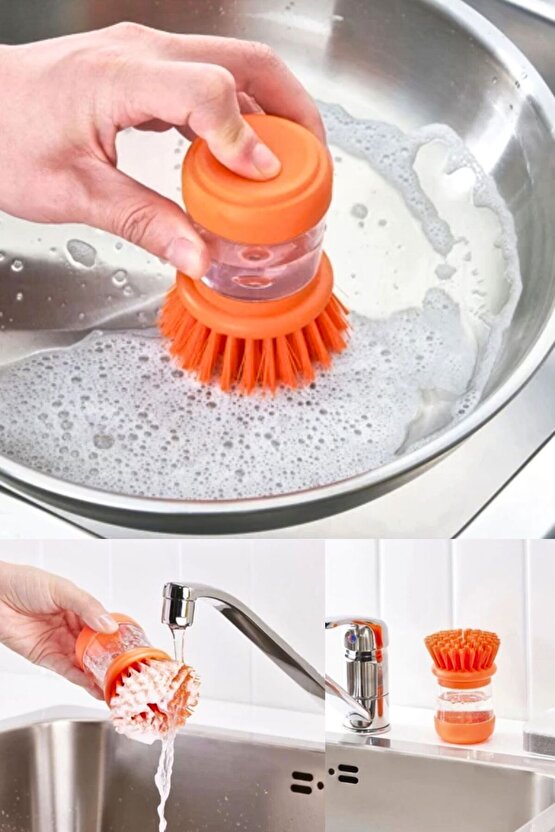 Deterjan Hazneli Bulaşık Yıkama Fırçası