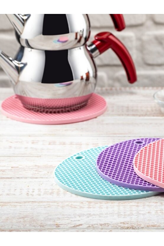 2li Silikon Nihale Petek Desenli, Kalburabastı Kalıbı, Tutacak