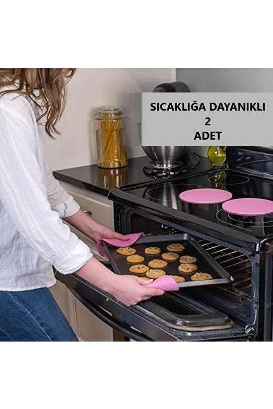 2li Silikon Nihale Petek Desenli, Kalburabastı Kalıbı, Tutacak