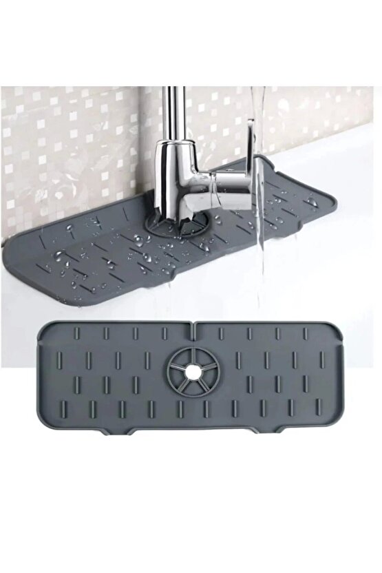 Aveo 1 Adet Kalite Evye Mutfak Lavabo Bataryası Musluk Altı Su Emici Matı Su Sızdırmaz Önleyici Mat