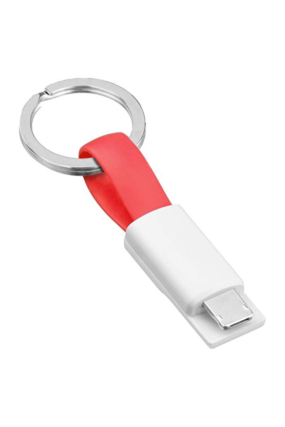 2in1 Anahtarlık Type C  Lightning Mini Anahtarlık USB Şarj Kablosu PM-26061