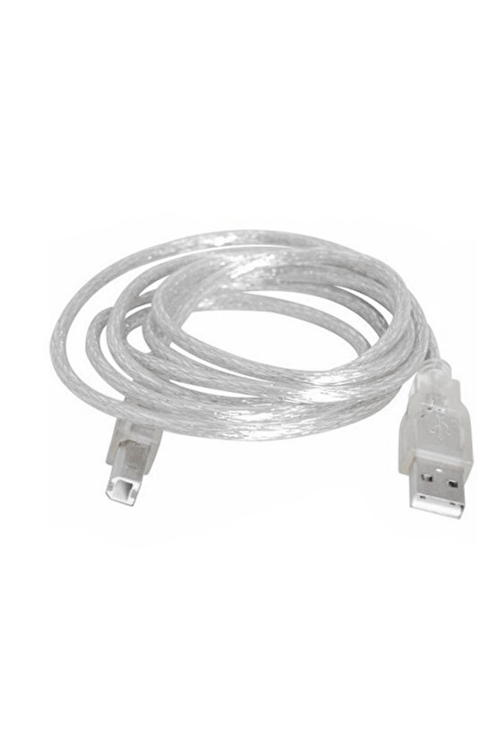 PM-3267 3 Metre Şeffaf USB 2.0 Yazıcı Kablosu