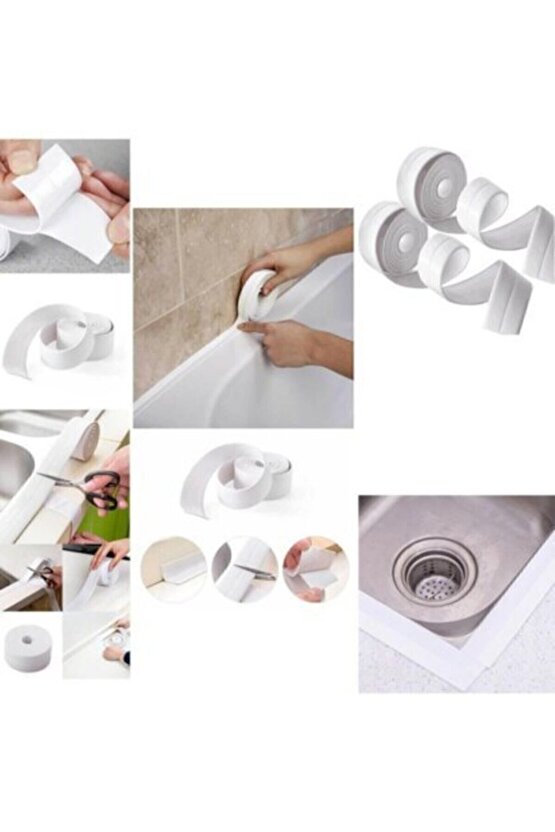Su Sızdırmaz Bant Mutfak Banyo Duvar Küvet Lavabo Kenar Bandı Ev Iş Ofis Sızdırmazlık Bantı