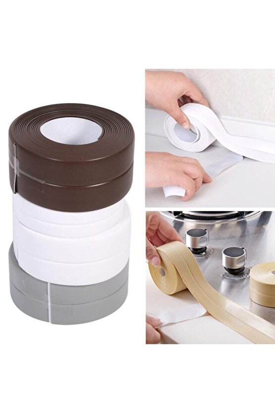 Su Sızdırmaz Bant Mutfak Banyo Duvar Küvet Lavabo Kenar Bandı Ev Iş Ofis Sızdırmazlık Bantı