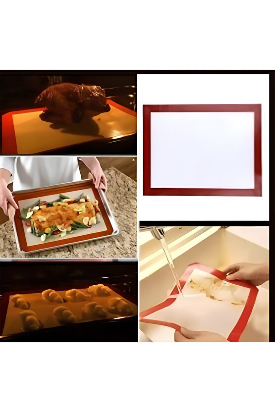 Silikon Yıkanabilir Fırın Pişirme Matı