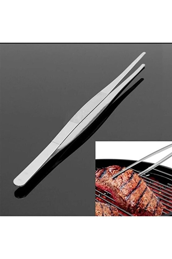 30 Cm Çelik Mutfak Cımbızı Çelik Yemek Cımbızı Aşçı Şef Cımbızı 30 Cm