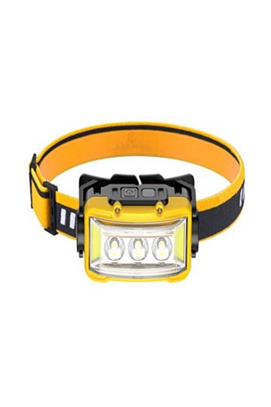 S03 SARI 10 WATT SENSÖRLÜ 11 IŞIK MODLU KAFA LAMBASI 24 BEYAZ SMD - 6 KIRMIZI SMD - 1 PO