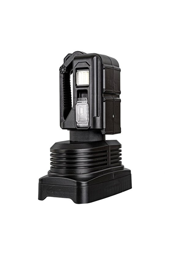 SÜPER PARLAK PİLLİ - ŞARJLI - 4 FARKLI MOD SEÇENEKLİ BATTAL BOY EL FENERİ W5123 (4887)