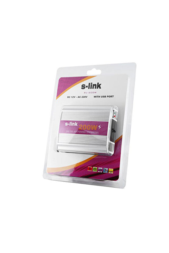 SL-200W 200W DC12V-AC230V ÇAKMAKTAN POWER INVERTER