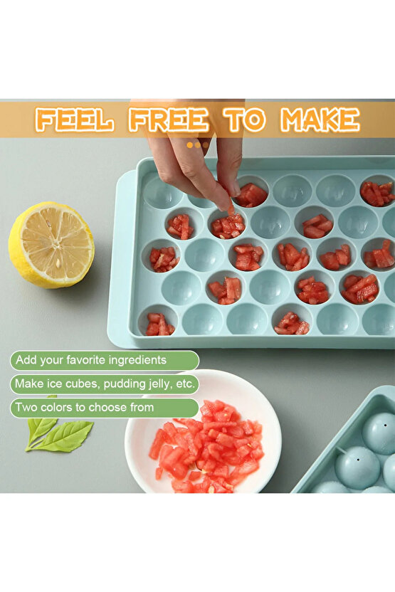 Yuvarlak Buz Yapma Kalıbı Küp Şekilli 160 Plastik CN