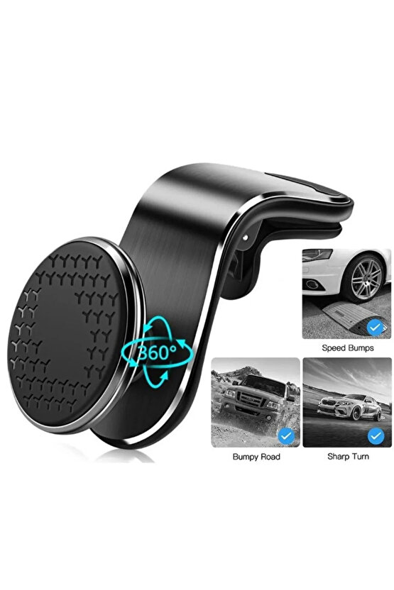 Klipsli Araç Telefon Tutacağı Klima Peteği Araba Telefon Tutacağı Metal Klipsli Düşmeme Garantili