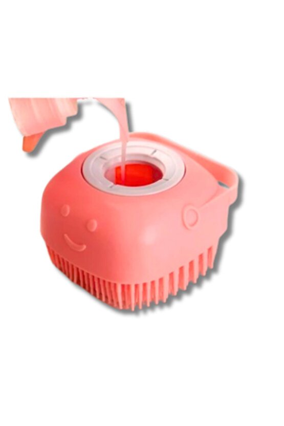 Şampuan Hazneli Kedi Köpek Yıkama Banyo Fırçası - Pratik Ve Kolay Temizlik | Evcil Hayvan Bakımı