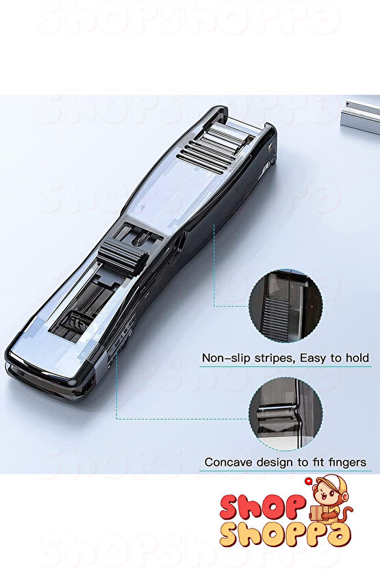 Tekrar Kullanılabilir Pratik Zımba Makinesi + 8 Adet Zımba, İtme-Zımba Modeli