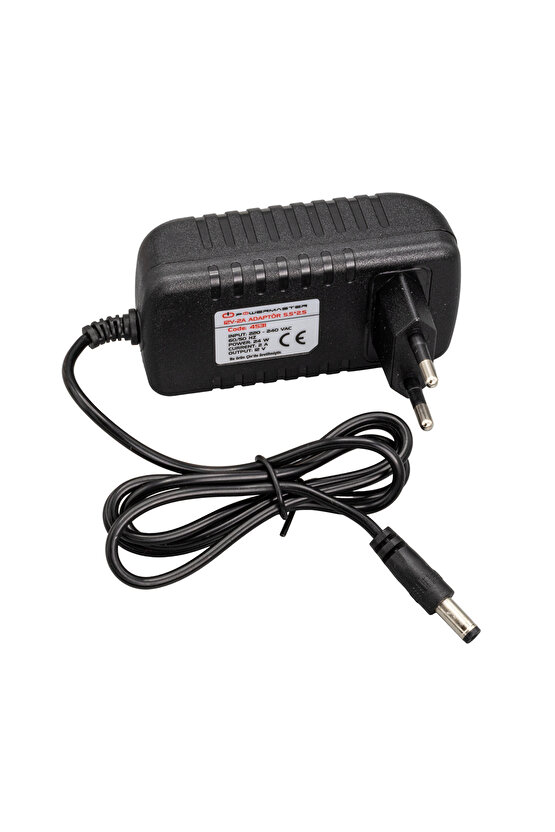 PM-4531 12 Volt - 2 Amper 5.5*2.5 Mm Uçlu Plastik Kasa Priz Tipi Adaptör