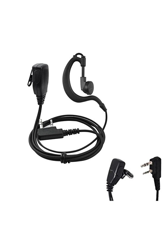 A446 Pmr El Telsizi Kulaklık Spiral Arkalıklı Wln