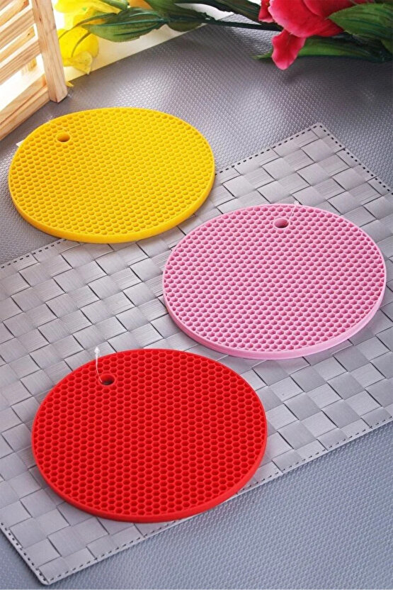 2li Petek Silikon Nihale Modern ve Şık Yanmaz Yapışmaz Karışık Renk