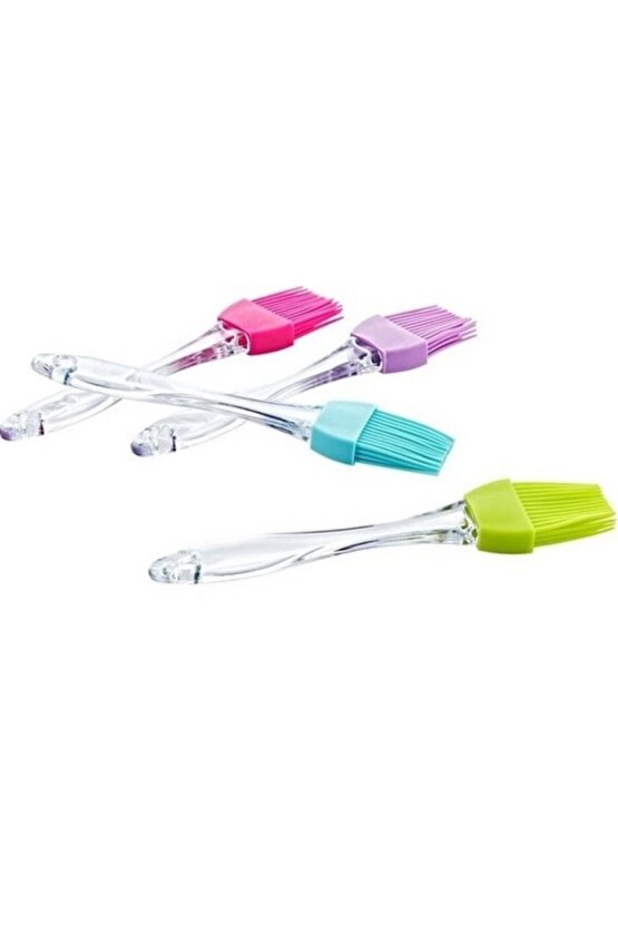 Şeffaf Saplı Mini Silikon Yumurta Fırçası, Mutfak İçin Pratik ve Kullanışlı