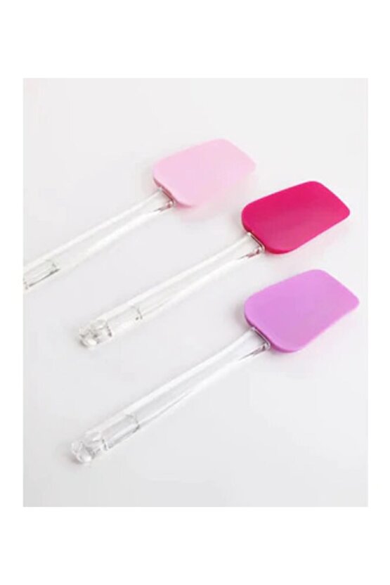 Şeffaf Saplı Silikon Spatula 25 cm