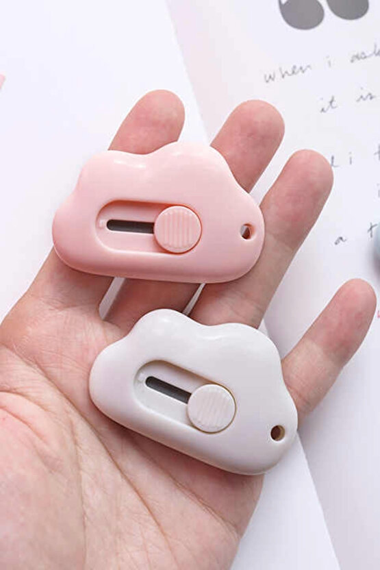 1 Adet Taşınabilir Cep Ve Çanta Mini Falçata | Sevimli Bulut Şeklinde Falçata,maket Bıçağı