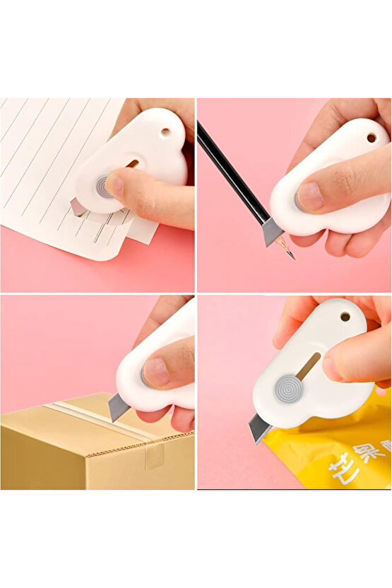 1 Adet Taşınabilir Cep Ve Çanta Mini Falçata | Sevimli Bulut Şeklinde Falçata,maket Bıçağı