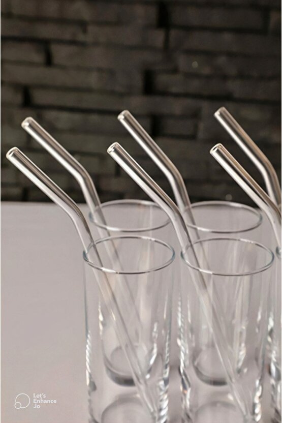 Şeffaf 6lı Cam Eğimli Pipet