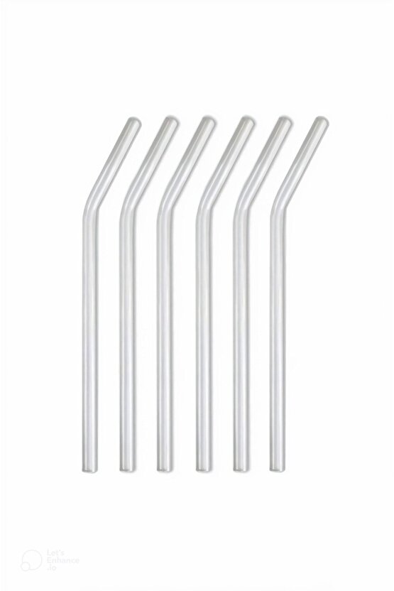 Şeffaf 6lı Cam Eğimli Pipet