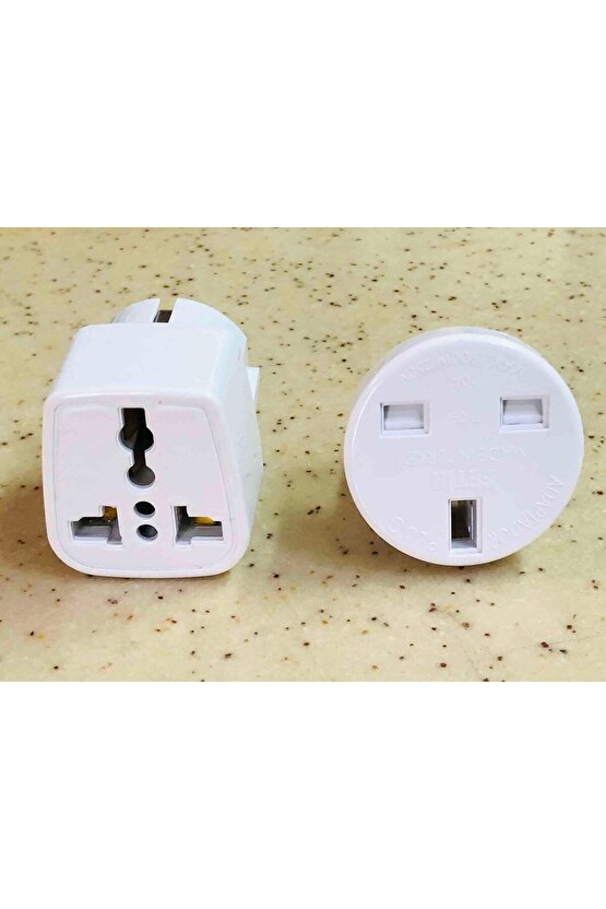 1 Amerikan + ingiliz üniversal Çevirici Priz Elektrik Fiş Dönüştürücü Türk Tipine Çeviren Başlık
