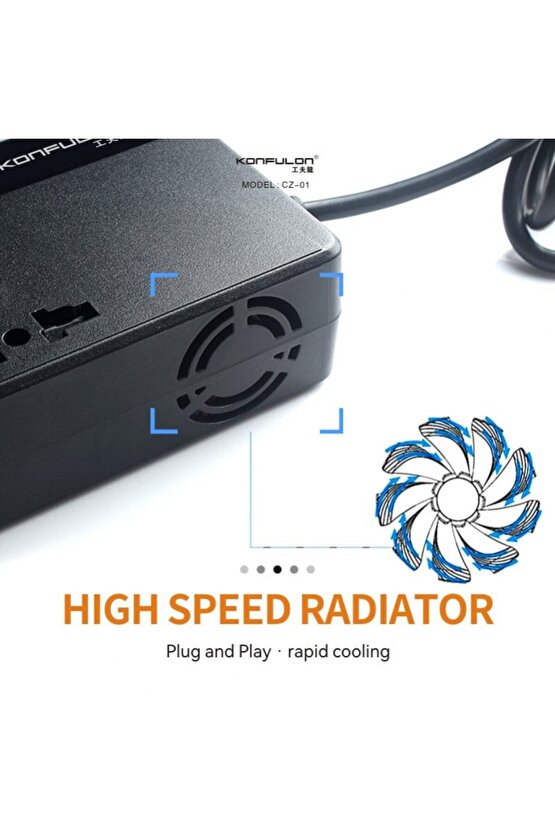 Kamyon TIR Otobüs Karavan Tipi 220 Volt Elektrik çevirici 200 Watt invertör Ters Trafo Şarj Soketi