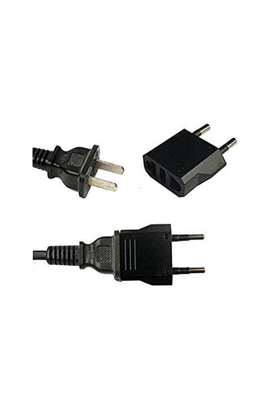 Amerikan Çin Tipi Priz Dönüştürücü Fiş Çevirici Adaptörü Aparatı - 10 Adet