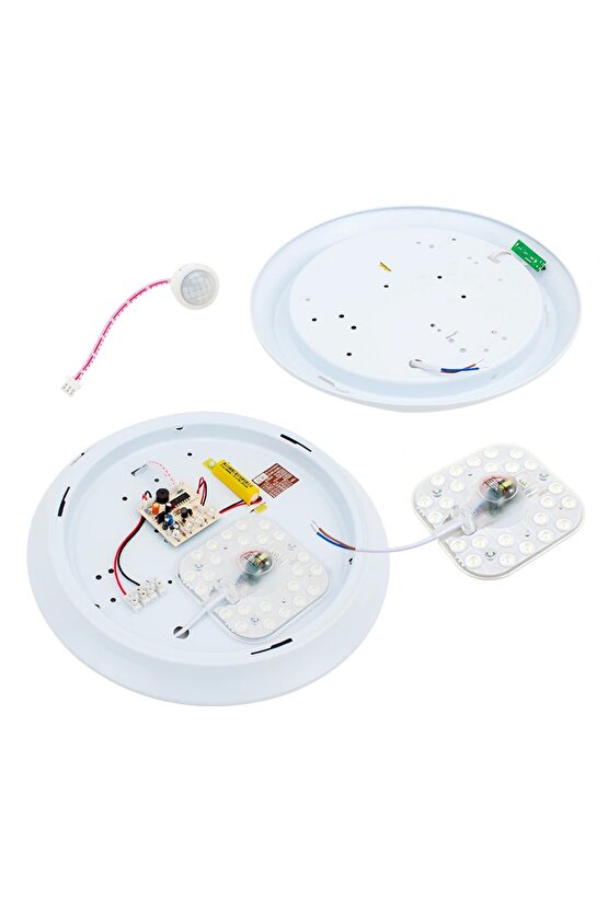 WİNTA- 95MM BEYAZ 24 LEDLİ SENSÖRLÜ ŞARJLI TAVAN LAMBASI (K95)
