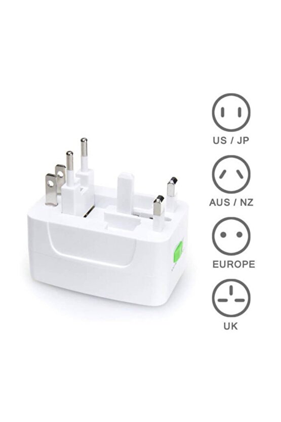 Amerika İngiltere üniversal Priz Çevirici Elektrik Fiş Ucu Dönüştürücü Adaptör Tüm Ülkeler