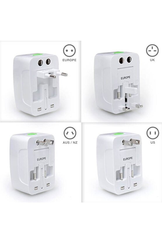 Amerika İngiltere üniversal Priz Çevirici Elektrik Fiş Ucu Dönüştürücü Adaptör Tüm Ülkeler