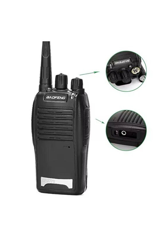 2 li SET Baofeng 777s inşaat şantiye av gezi vale vinç kafe restorant okul telsizi