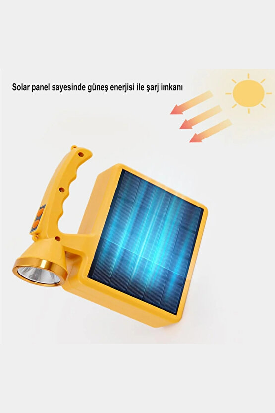 80 LED Beyaz Işık  Kırmızı ve Mavi Işık El Feneri Yüksek Güçlü Kamp Balıkçı Acil Durum İkaz Lambası