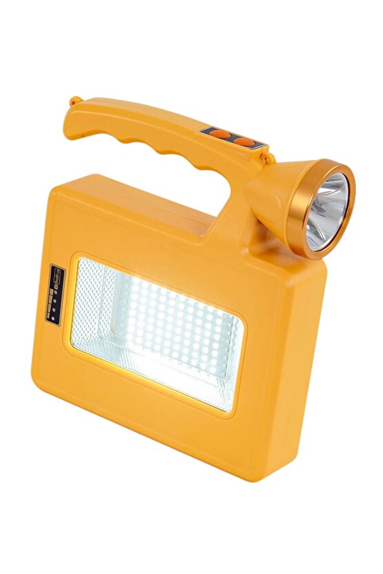 80 LED Beyaz Işık  Kırmızı ve Mavi Işık El Feneri Yüksek Güçlü Kamp Balıkçı Acil Durum İkaz Lambası