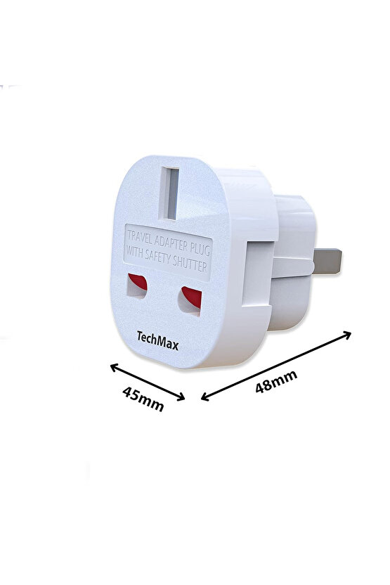 Universal Çevirici Priz Amerikan Ingiliz Fiş Dönüştürücü Seyahat Adaptörü Fişli Türk Tipe Çeviren