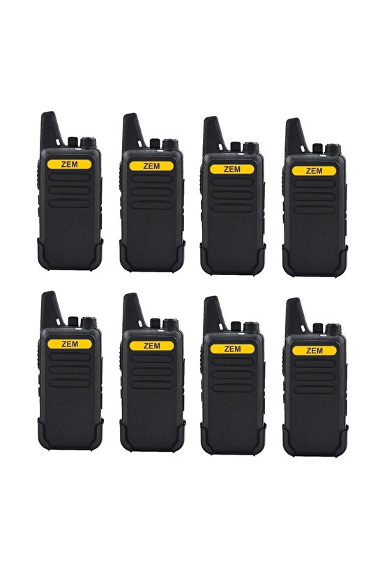 8li Pmr 446 TÜRKÇE KONUŞAN El Telsizi Wln Kulaklık Telsiz Tam Takım 9 Parça Set