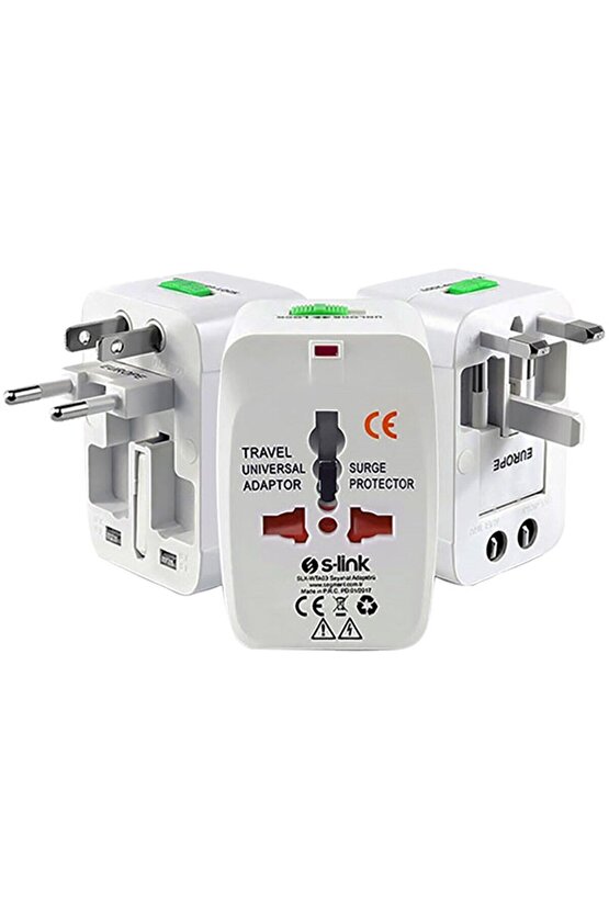 PM-2886 UNIVERSAL ÇOKLU PRİZ ÇEVİRİCİ SEYAHAT ADAPTÖR (125V-250V-6A-13A)