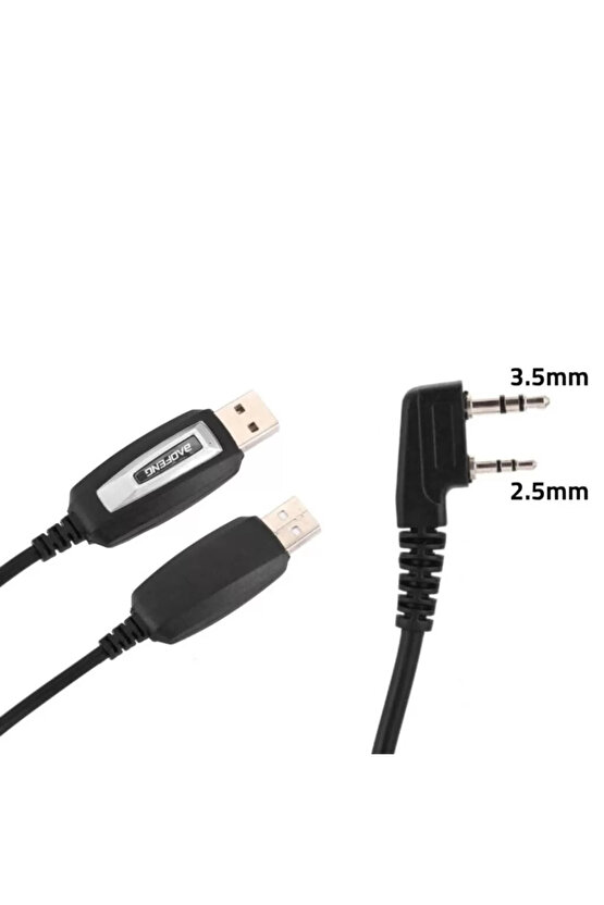 Telsiz Programlama Kablosu+Cd Baofeng TYT Wln Mars..Uyumlu K Tip