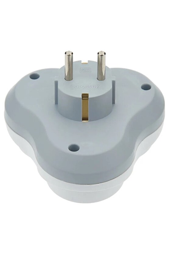 Topraklı Priz Çoğaltıcı 3lü Golyat (YONCA TİP) Topraklı Erkek Fiş Kpf5050005