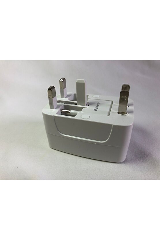 Yurtdışı Seyahatler İçin Akım Korumalı Priz Dönüştürücü – Universal Fiş Adaptörü