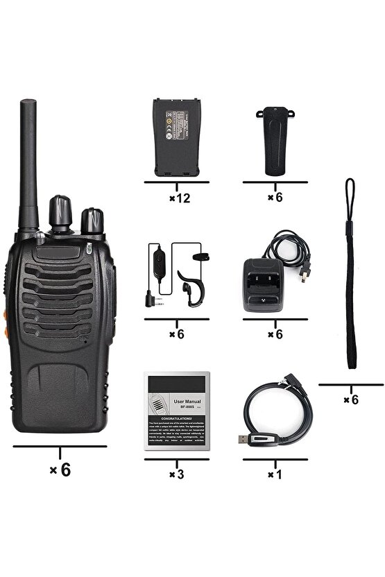 12 Adet Vale Güvenlik Otopark Otel Motel Tatil Köyü El Telsizi 1 Merkez 11 İstasyon