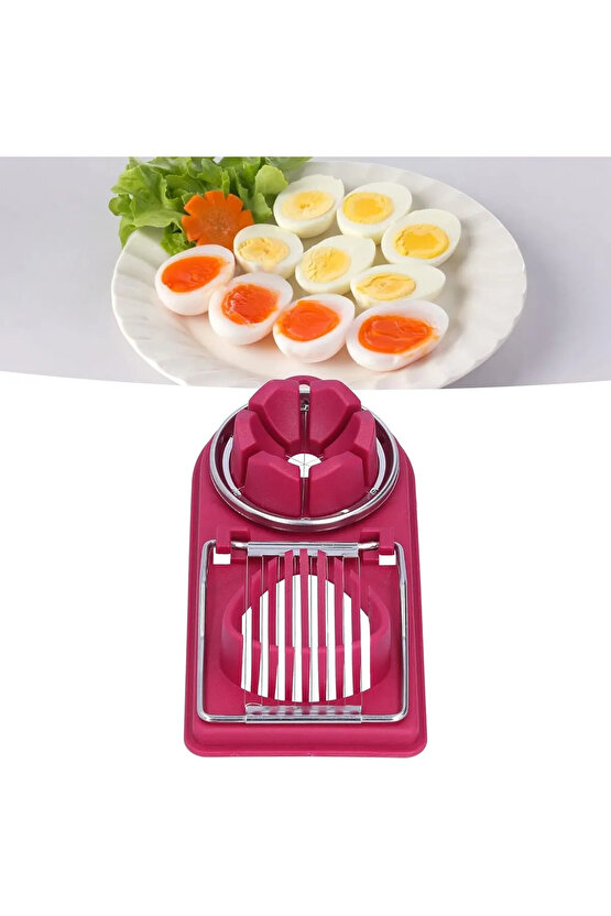 304 Paslanmaz Çelik Yumurta Muz Çilek Salata  Dilimleme Doğrama Kesme Aparatı