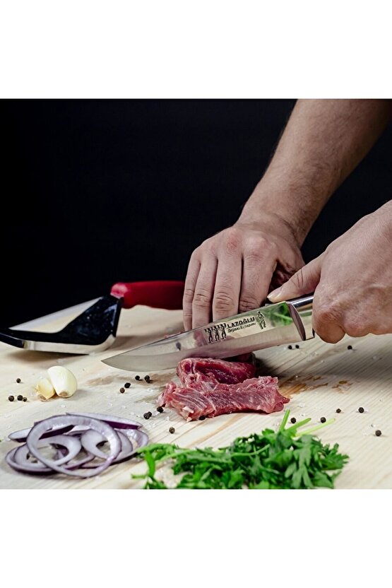 Lazoğlu 5’li El Yapımı Profesyonel Mutfak Bıçak Seti 5’li