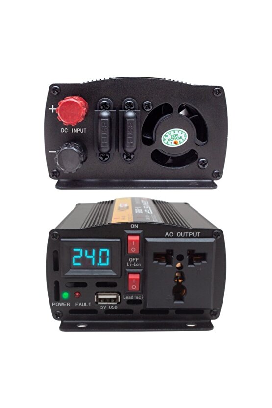 Pwr300-24 24-220 Volt 300 Watt Inverter Invertör Çevirici