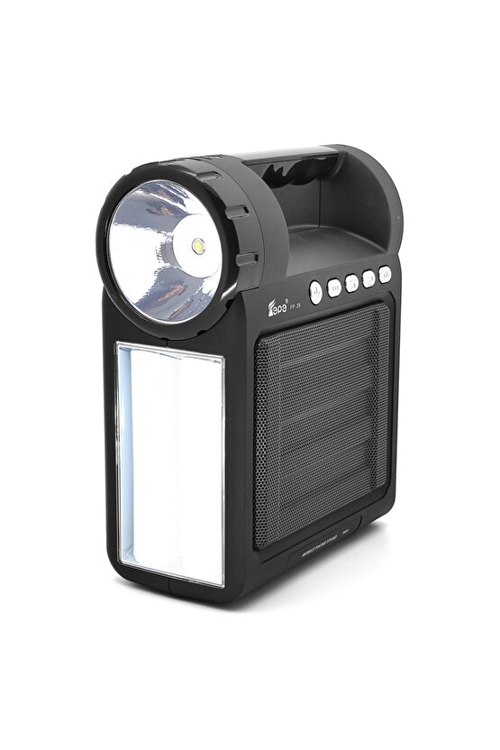 Taşınabilir Bluetooth Hoparlör Usb Girişli SD Kart FM Radyo AUX El Feneri