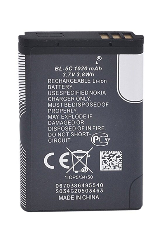 Wln Yedek Pil Batarya 3.7V 1020 Mah