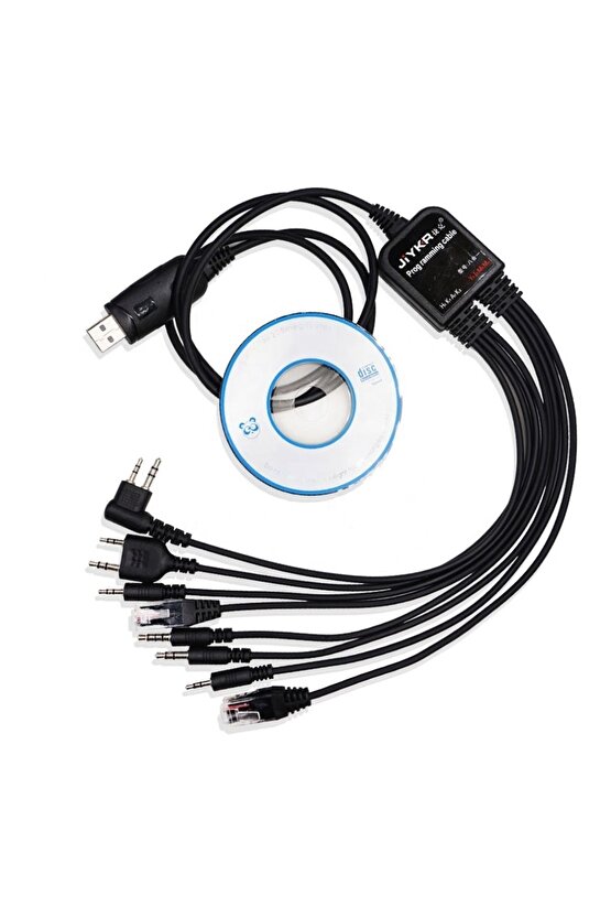 8 In 1 Telsiz Çoklu Usb Programlama Kablosu Seti Uyumlu