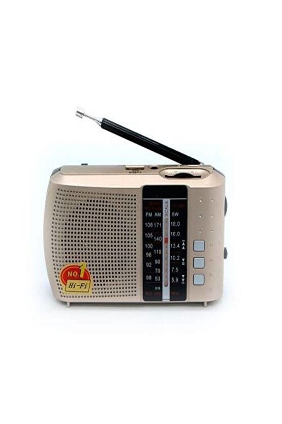 Bluetoothlu Fm Radyo Usb Tf Kart Şarjlı Cep Radyosu Icf8bt